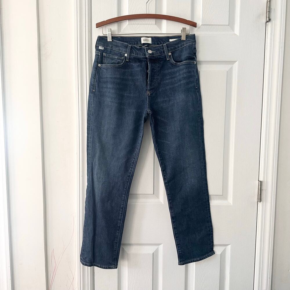 Citizens of Humanity Emerson Dark Wash Slim Fit Boyfriend Ankle Jeans Trinket 28 - Picture 1 of 10